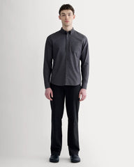 The Slim Oxford Shirt | Slate Grey | Tall
