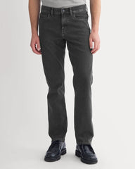 Straight-Leg Stretch Jean | Washed Black