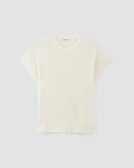 The Cotton Knit Caftan Top | Bone