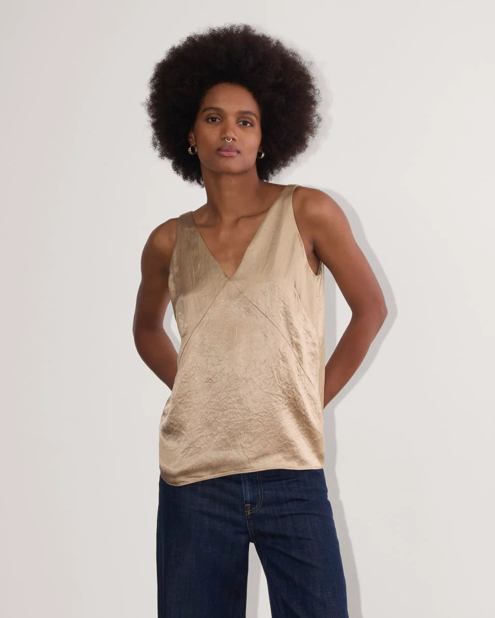The Satin Tank | Champagne