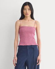 Gauze Smocked Cami | Heather Rose