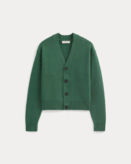 Cropped Cardigan in Everyday Cotton | Hunter Green