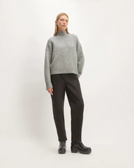 The Cloud Oversized Turtleneck | Heather Grey