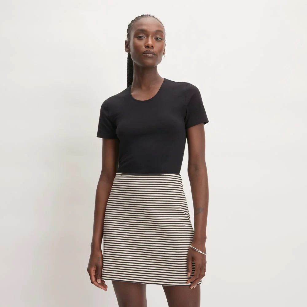 The Supima® Form Crew Neck Tee | Black