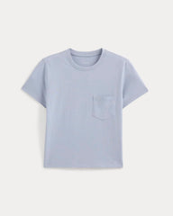 The Box-Cut Tee in Essential Cotton | Aleutian | Pocket