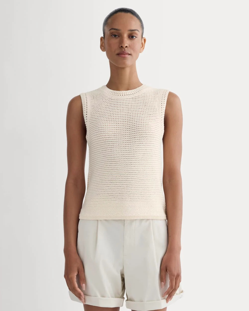 The Organic Cotton Open-Stitch Tank | Canvas