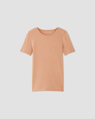 The Luxe Rib Crew | Blush Pink