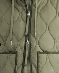 ReNew Quilted Hooded Liner | Lichen Green
