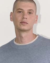The No-Sweat Sweater | Uniform | Heather Sage Blue