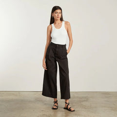 The Pima Micro-Rib U-neck Tank | White