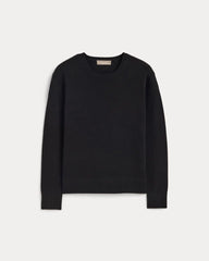 The Classic Crew in Cashmere | Black