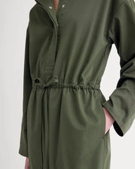 The Utility Drawstring Jumpsuit | Dark Forest