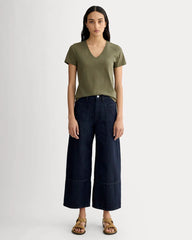 The Slim V-Neck Tee in Essential Cotton | Kalamata
