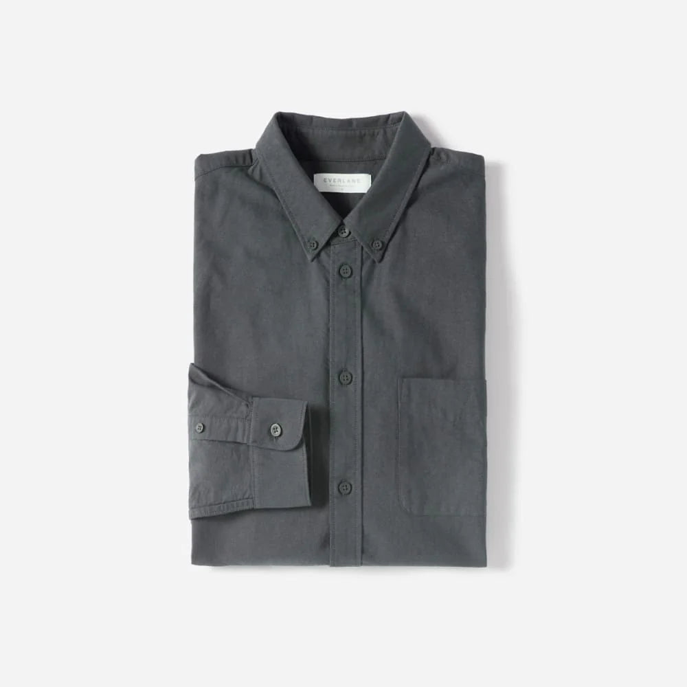 The Slim-Fit Japanese Oxford | Slate Grey | Regular