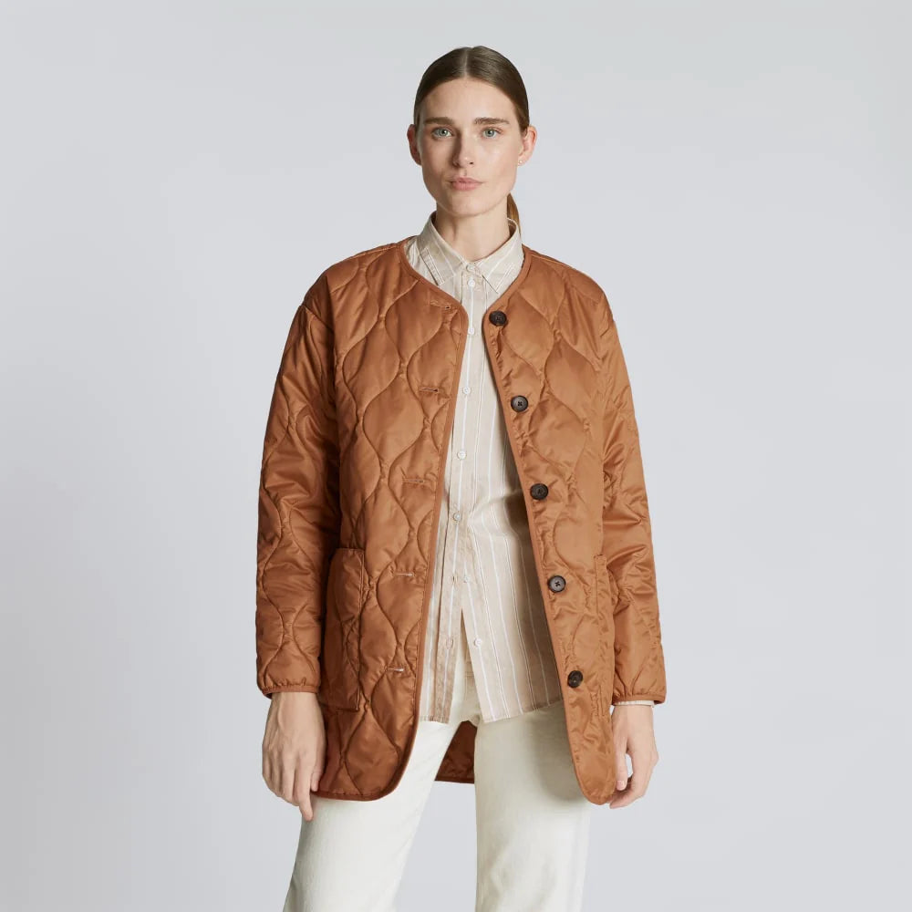 The Quilted Liner | Tawny Brown