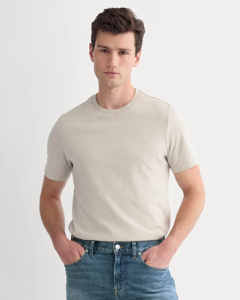 Midweight Tee | Heathered Oatmeal