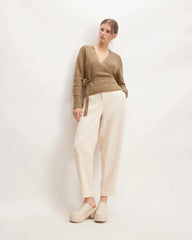 The Alpaca Wrap Sweater | Tiger's Eye