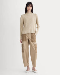 The Cozy Rib Funnel-Neck | Cornstalk / Bone Twist