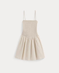 Gauze Smocked Mini Dress | Birch
