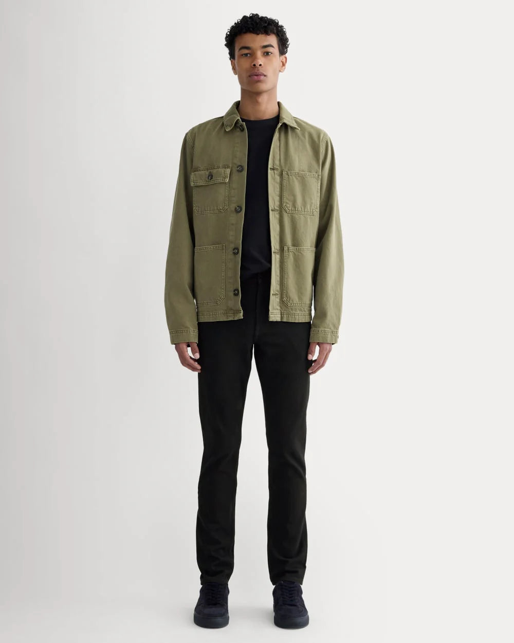 The Slim 4-Way Stretch Organic Jean | Uniform  | Black