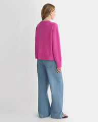 The Boxy Sweater in Everyday Cotton | Rose Violet