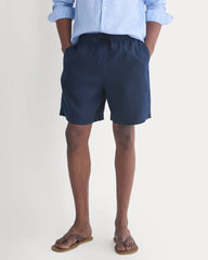 Linen Easy Short | Navy