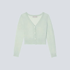 The Featherweight Alpaca Cardigan | Seafoam Green