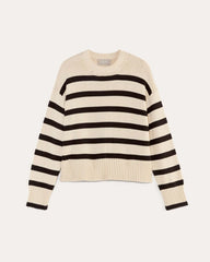 The Boxy Sweater in Everyday Cotton | Canvas / Black