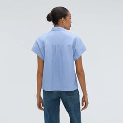 The Short-Sleeve Box Shirt | Slate Blue