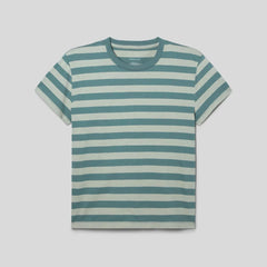 The Box-Cut Tee in Essential Cotton | Green Balsam / Seagrass | No Pocket