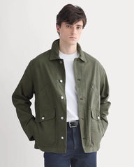 Relaxed Barn Jacket | Olive Night