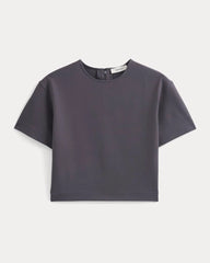 Ponte Oversized Tee | Graphite
