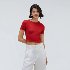 The ’90s Rib Tee | Ruby