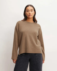 The Good Merino Wool Crewneck Sweater | Praline