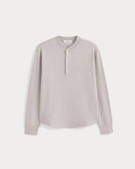 Vintage Rib Henley | Heathered Oatmeal